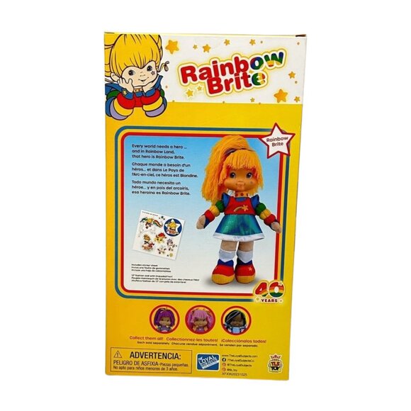 Rainbow Bright 40th Anniversary Fashion Doll TLS Plush New Boxed - Picture 2 of 8